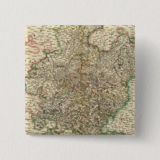 Franconia 2 inch square button (Front)