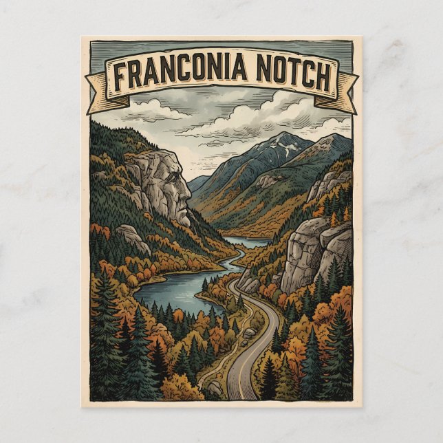 Franconia Notch Postcard (Front)