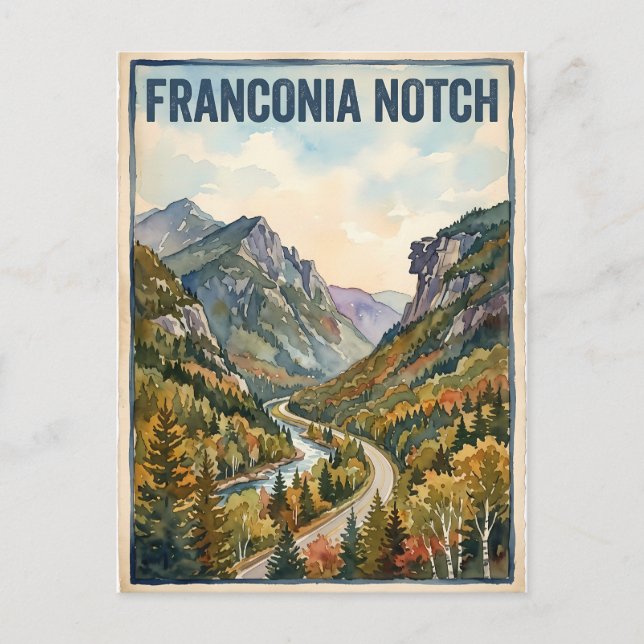 Franconia Notch Postcard (Front)