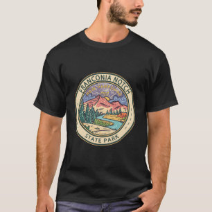 Franconia Notch State Park New Hampshire Badge Vin T-Shirt