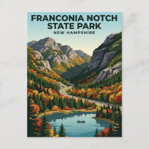 Franconia Notch State Park New Hampshire Postcard