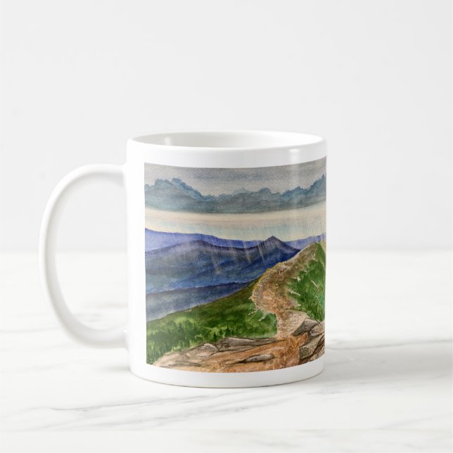 Franconia Notch White Mountain Painting Coffee Mug (Left)