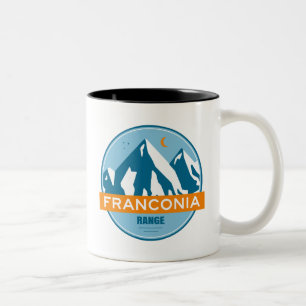 Franconia Range New Hampshire Stars Moon Two-Tone Coffee Mug