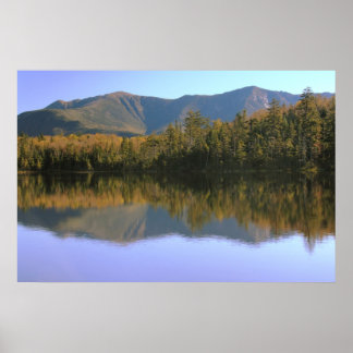 Franconia Ridge Reflection onto Lonesome Lake Poster