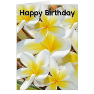 Frangipani_Bouquet, Birthday Card