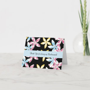 Frangipani Bridesmaid Notecard