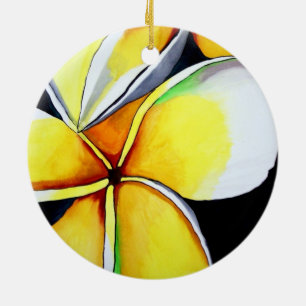 Frangipani Ceramic Ornament