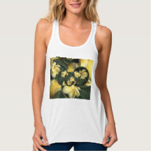 Frangipani Design Women's Racerback Tank Top