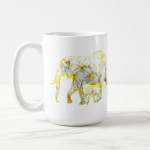 Frangipani Elephants, Coffee Mug