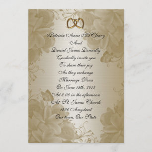 Frangipani Faire-part de mariage et élégant
