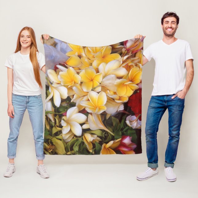 Frangipani Fleece Blanket   (In Situ)