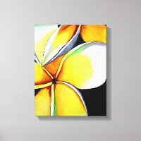 Frangipani flower art canvas by Sacha Grossel Art