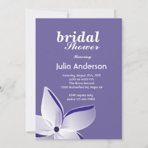 Frangipani Flower Bridal Shower Invitation