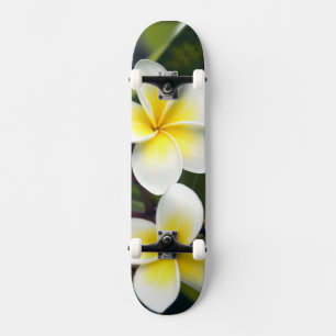 Frangipani flower Cook Islands Skateboard