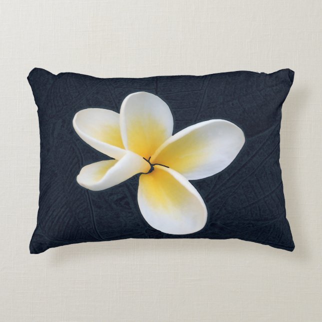 Frangipani Flower - Custom Fabric (Pillow) Decorative Pillow (Front)