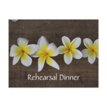 Frangipani Invitations de répétition Mariage