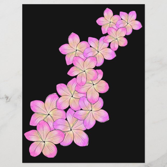 Frangipani Papier à papier à morceau (Devant)