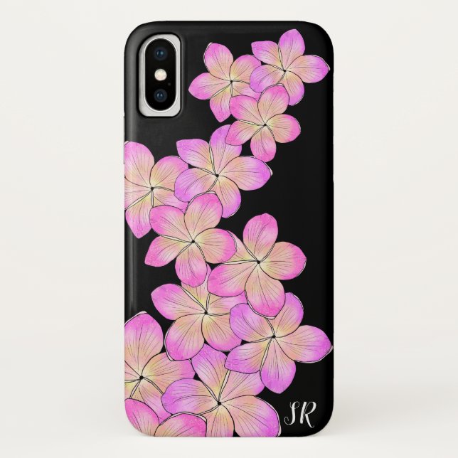 Frangipani Personalized Case-Mate iPhone Case (Back)
