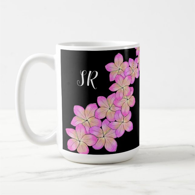 Frangipani Personalized Coffee Mug (Left)