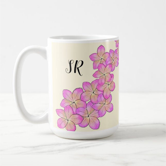 Frangipani Personalized Coffee Mug (Left)