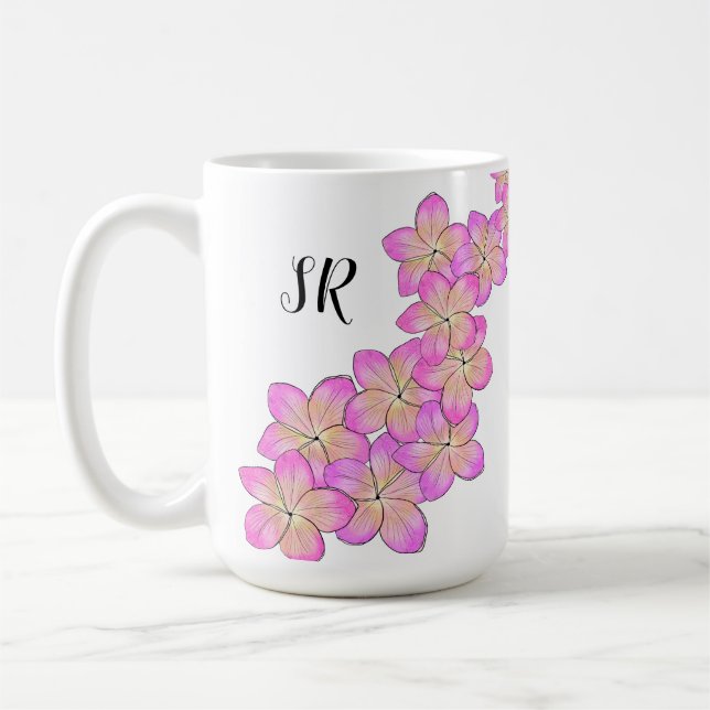 Frangipani Personalized Coffee Mug (Left)