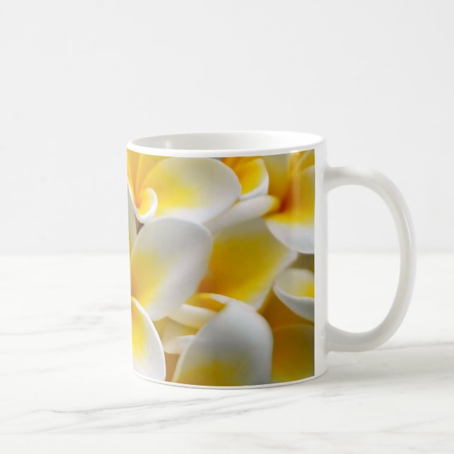 Frangipani Plumeria Flower Photo Coffee Mug (Right)