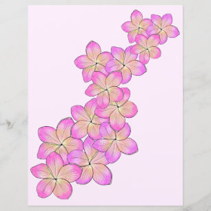 Frangipani Scrapbook Paper