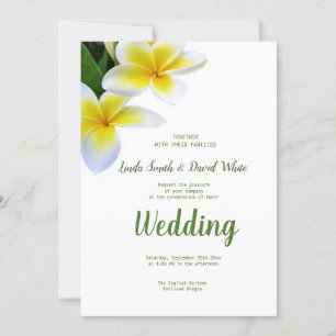 Frangipani Wedding Invitation