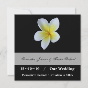 Frangipani Wedding Save the Date announcements