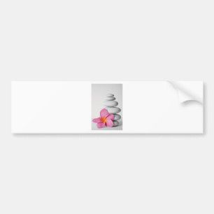 Frangipani Zen Bumper Sticker