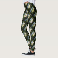 Frangipanis With Butterfly, Leggings