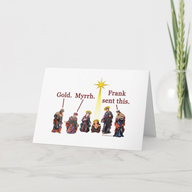 Frank a envoyé à ceci - la carte de Noël (Devant)