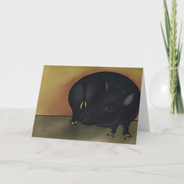 Frank aka Sir Francis Bacon by Robyn Feeley Card (Front)