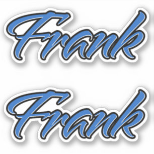 Frank Blue Autocollants