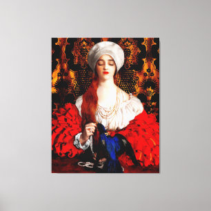 FRANK CADOGAN COWPER - THE BLUE BIRD - 1918 - CANVAS PRINT