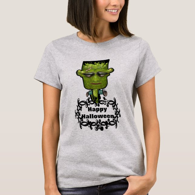 Frank Fright Halloween Night T-Shirt (Front)