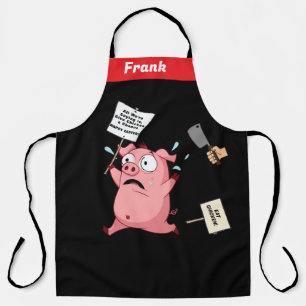 Frank.. is that you ? Funny Farm Animals BBQ Lover Apron