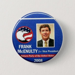 Frank McEnulty for Vice President Button