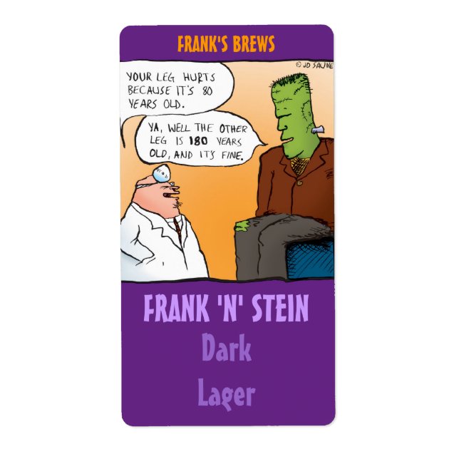 Frank N Stein Beer Étiquettes (Devant)