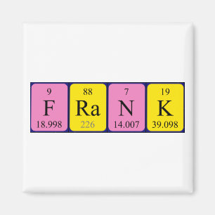 Frank periodic table name magnet