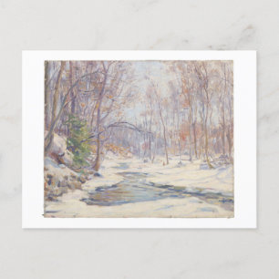 Frank T. Hutchens Painting, "A Winter Morning" Postcard