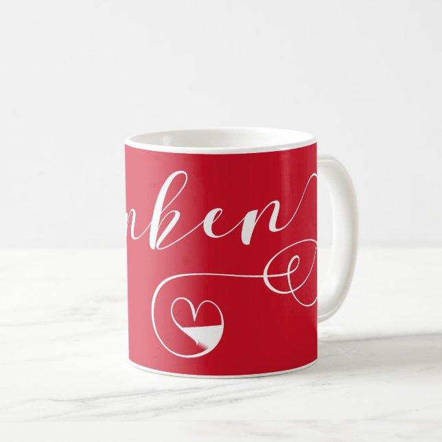 Franken, Franconia Flag Heart, Franconian Coffee Mug (Front Right)