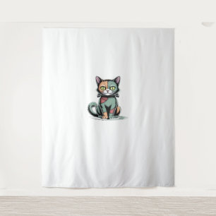 FrankenCat Oversized T-Shirt Tapestry