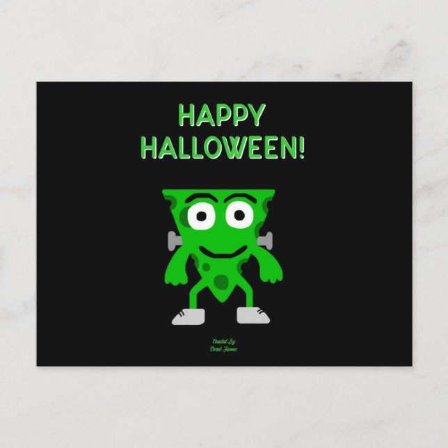 FrankenCheese Carte postale de voeux Halloween (Devant)