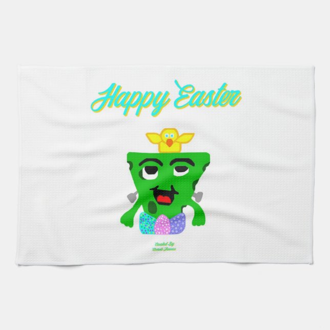 FrankenCheese Easter Kitchen Towel (Horizontal)