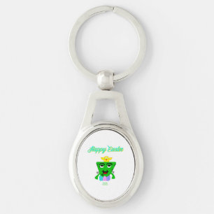 FrankenCheese Easter Oval Keychain