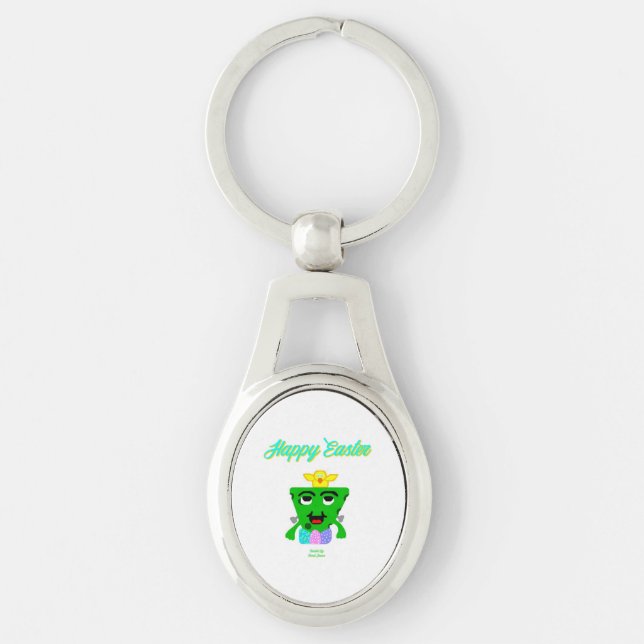 FrankenCheese Easter Oval Keychain (Front)