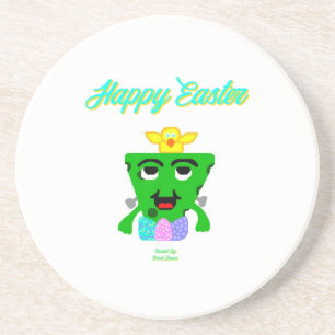 FrankenCheese Easter Sandstone Coaster