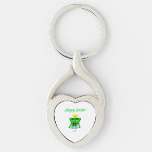 FrankenCheese Easter Twisted Heart Keychain