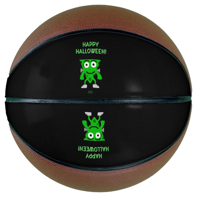FrankenCheese Halloween Greetings Basketball (Front)